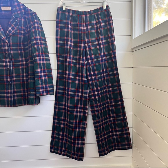 Pendleton vintage 90s Virgin Woolen Plaid Jacket and Pant Suit 16 - Picture 5 of 11